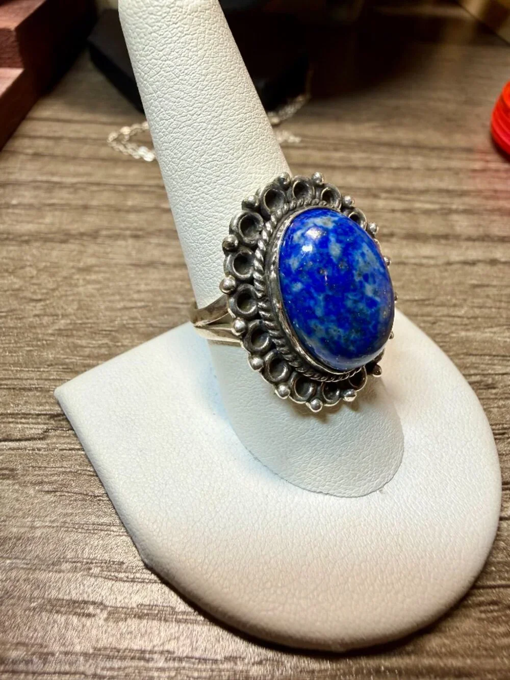 Sterling silver Lapis ring