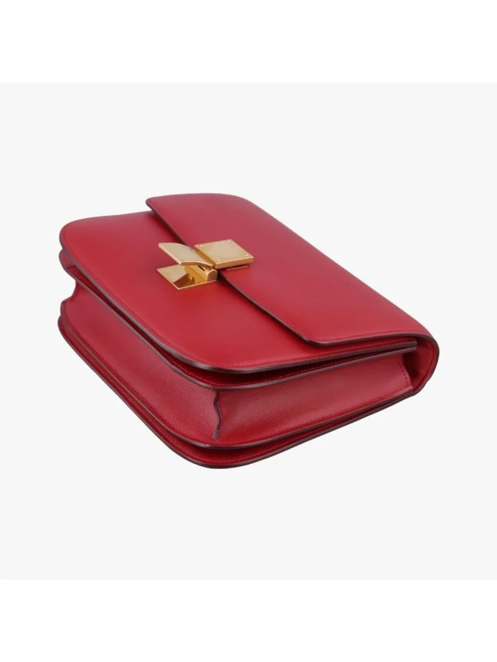 Celine Classic Box Red Leather Shoulder