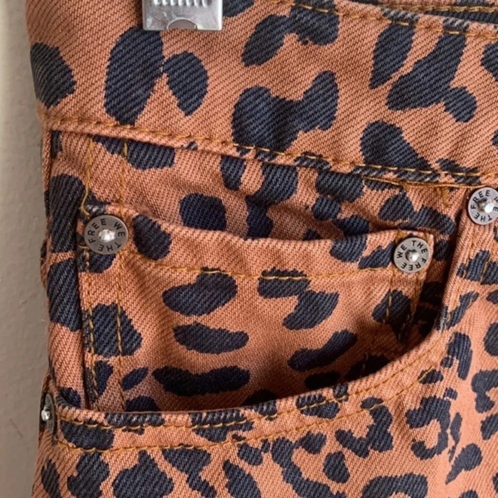 We The Free Leopard Print Mini Skirt
