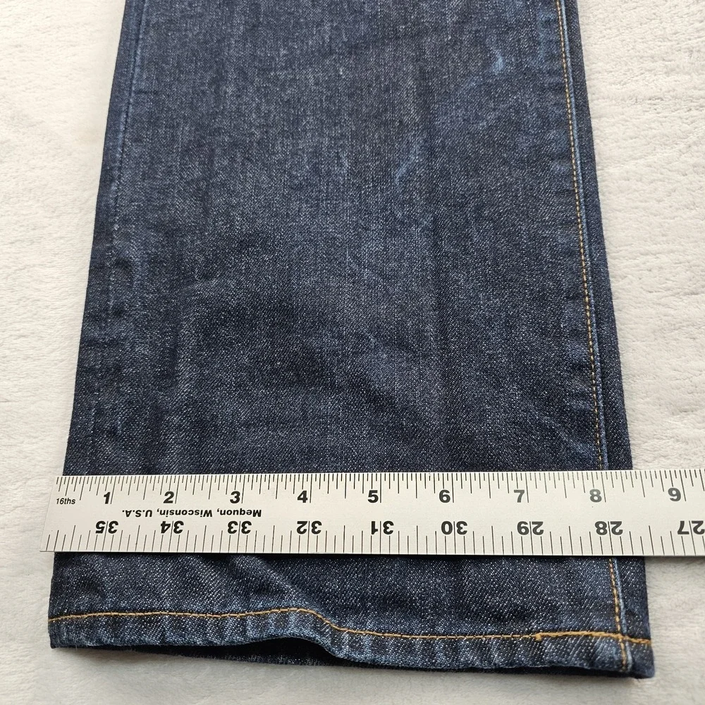 J.Crew 1040 Jeans Men 36x32 Kaihara Denim Japanese Fabric Dark Wash C9053 Indigo