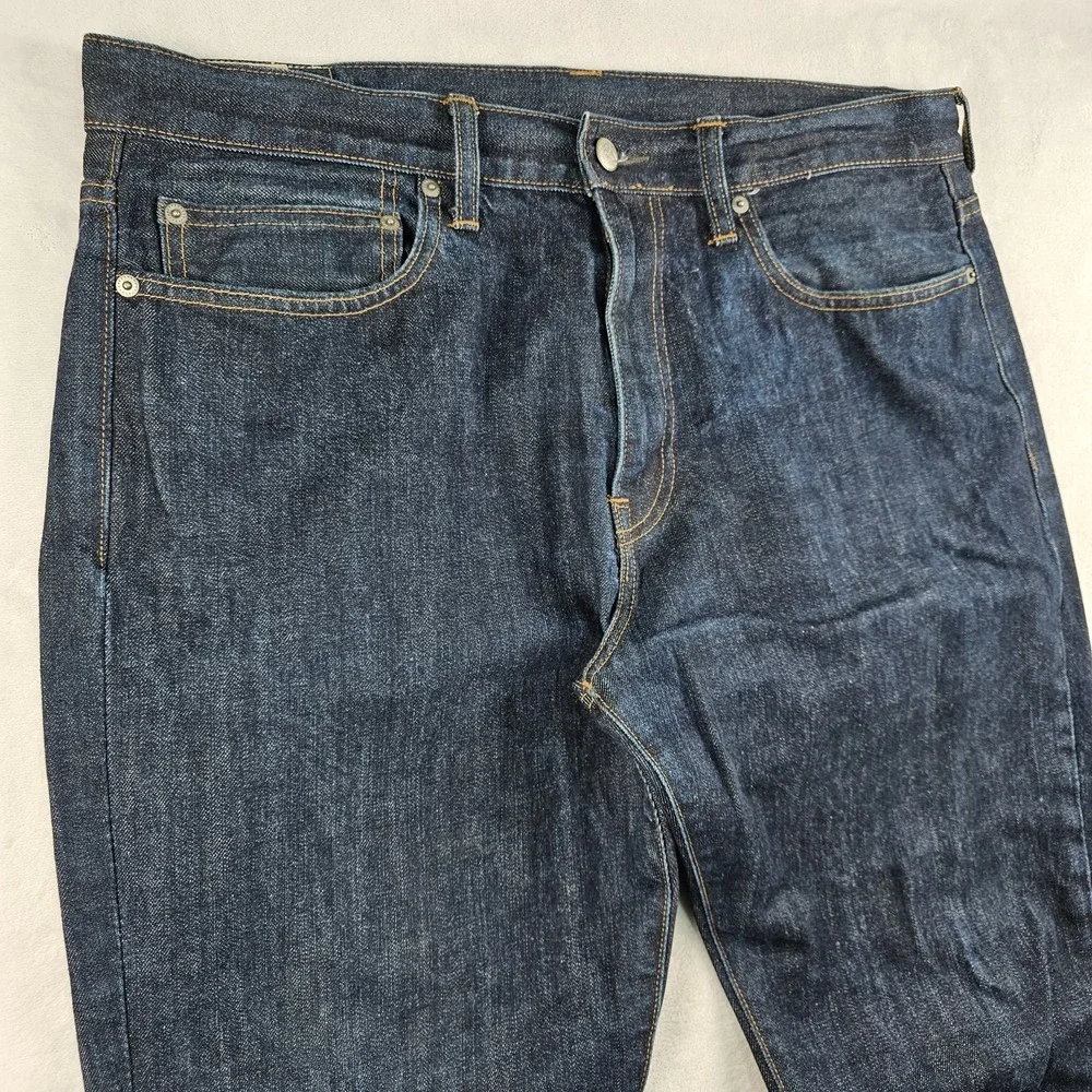 J.Crew 1040 Jeans Men 36x32 Kaihara Denim Japanese Fabric Dark Wash C9053 Indigo
