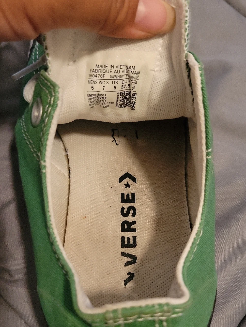 Converse Kids Low Top Canvas Sneakers in Bright Green and White