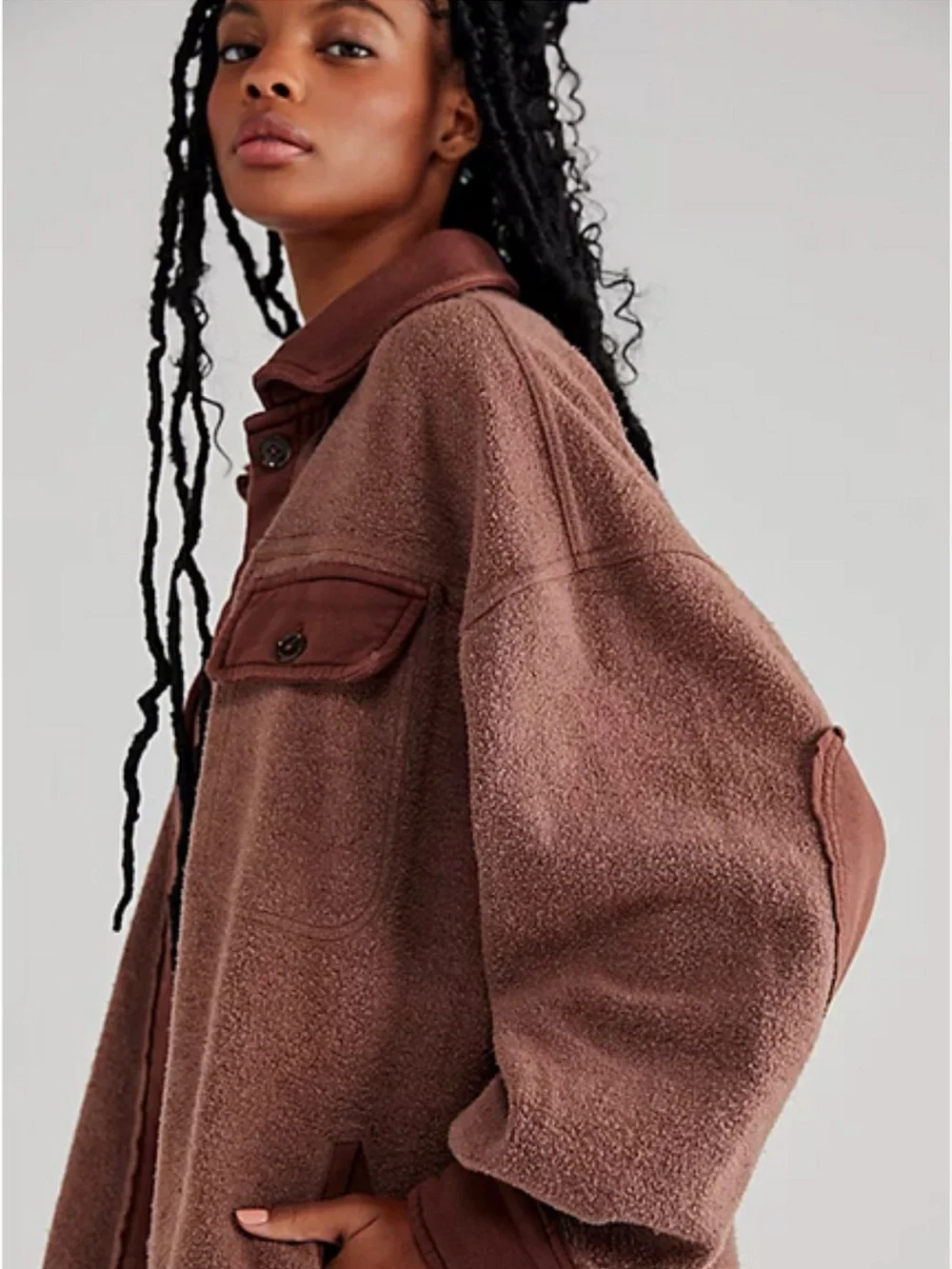 Free People silhouette pockets button