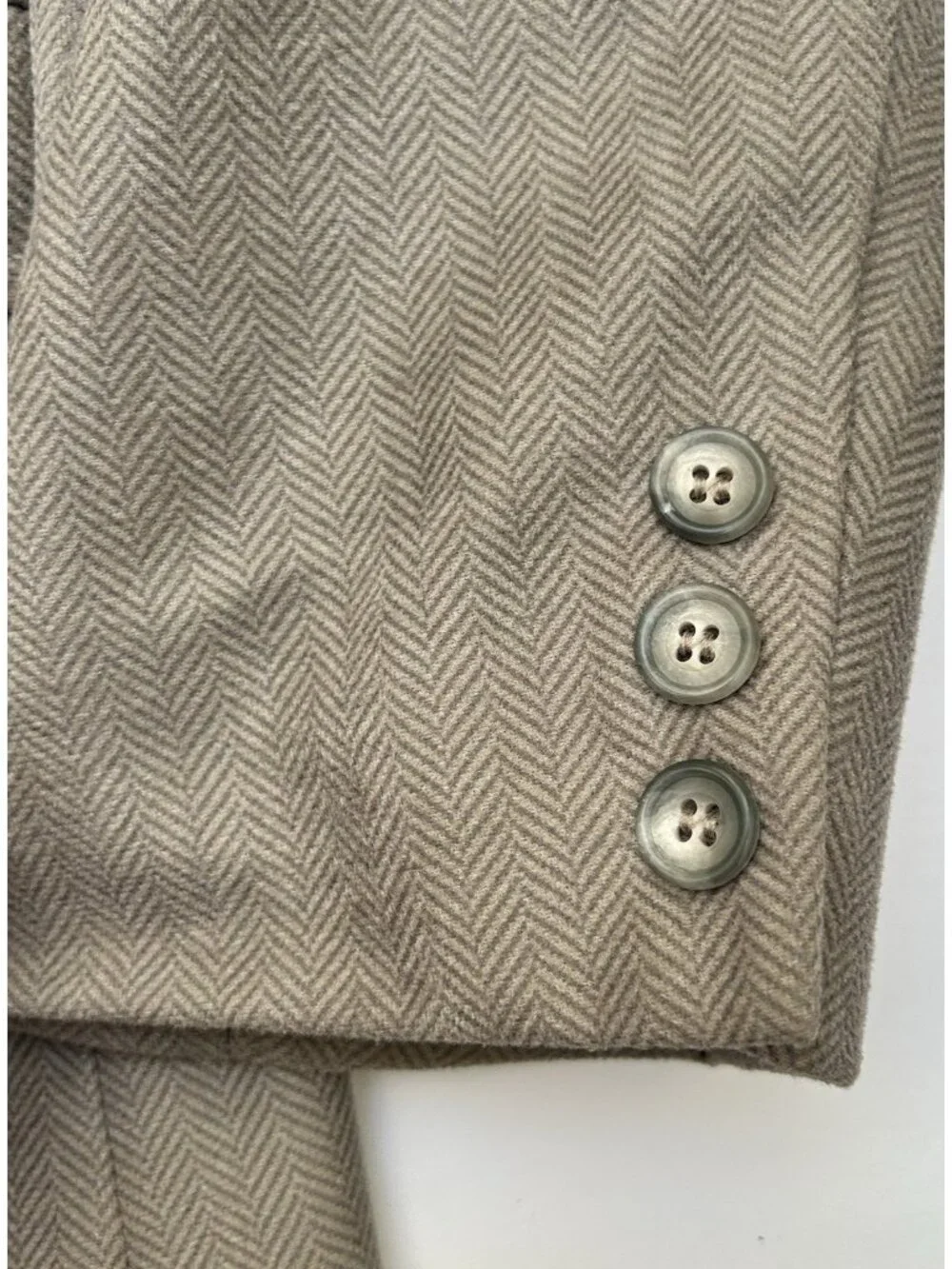 Circle S Ranch Western Herringbone Gray Yoke Sportcoat Blazer Mens Size 42R USA