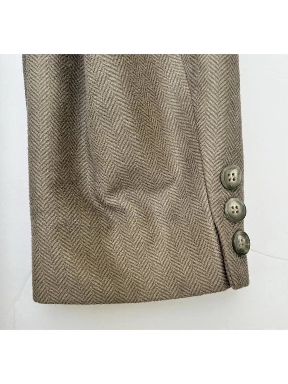 Circle S Ranch Western Herringbone Gray Yoke Sportcoat Blazer Mens Size 42R USA