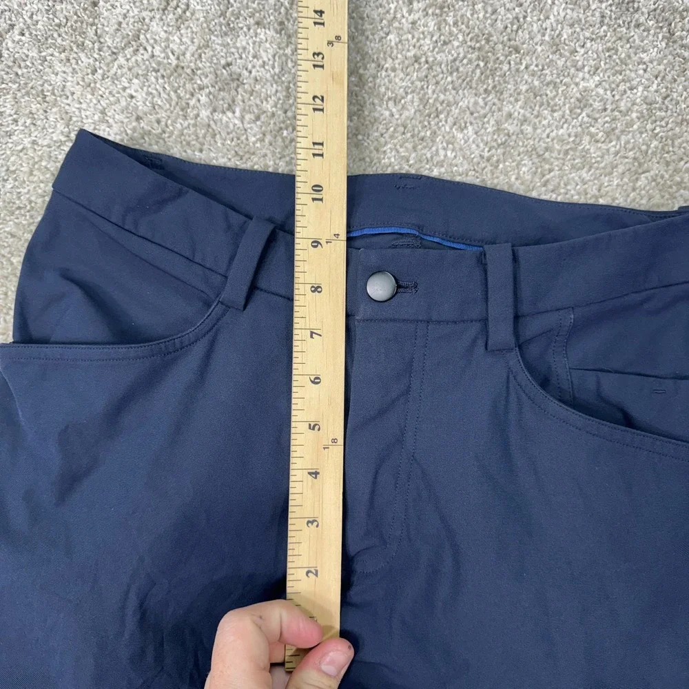 Lululemon ABC Slim Fit Pants Mens 30x29 Navy Blue Warpstreme Performance Chino