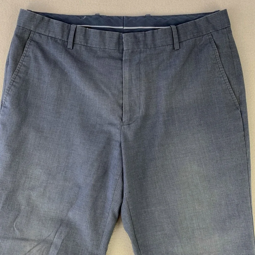 INC Dress Pants Pants Men 32x30 Blue‎ Navy Flat Front Chinos Workwear Business