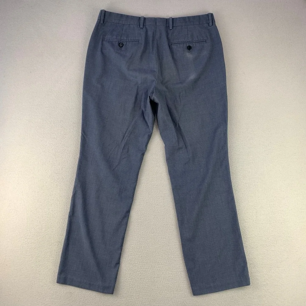 INC Dress Pants Pants Men 32x30 Blue‎ Navy Flat Front Chinos Workwear Business