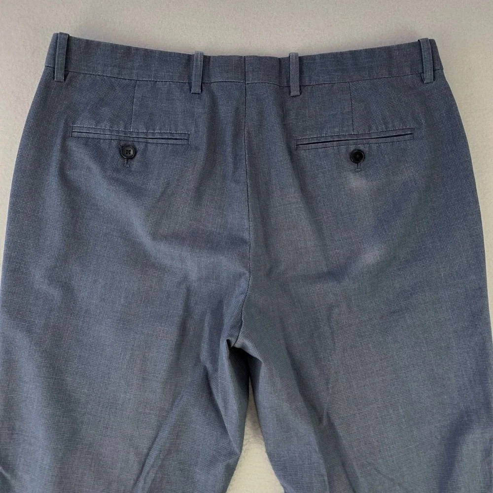 INC Dress Pants Pants Men 32x30 Blue‎ Navy Flat Front Chinos Workwear Business