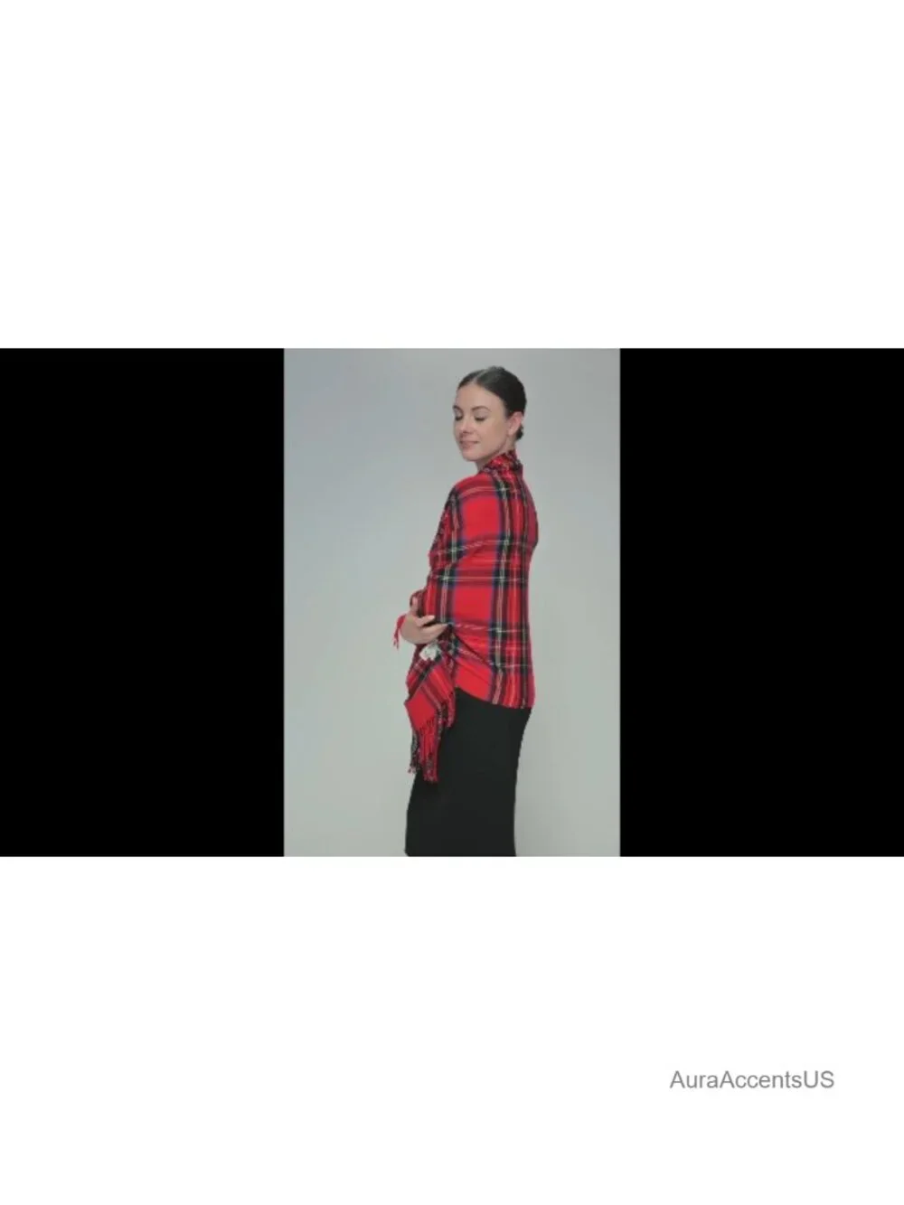 Oversized Scottish Tartan Plaid Shawl Wrap – Soft Cashmere Feel, Winter Scarf,