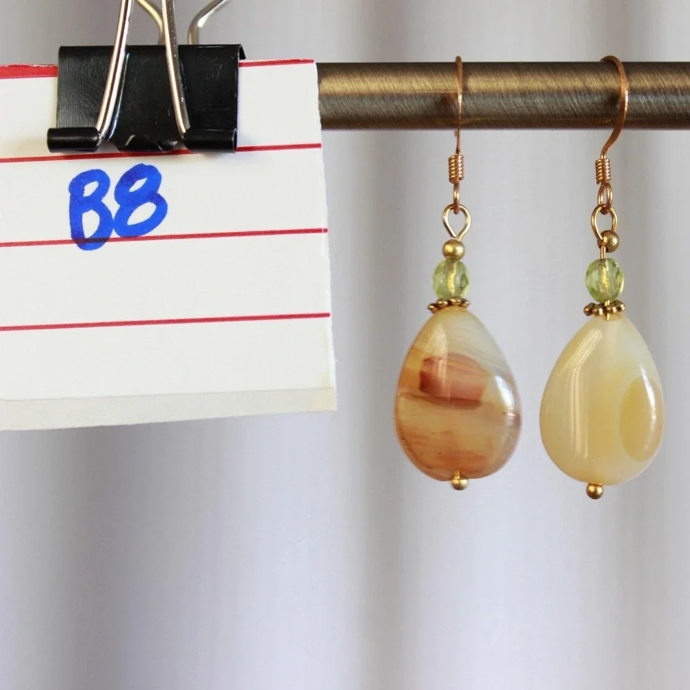Handmade teardrop shaped