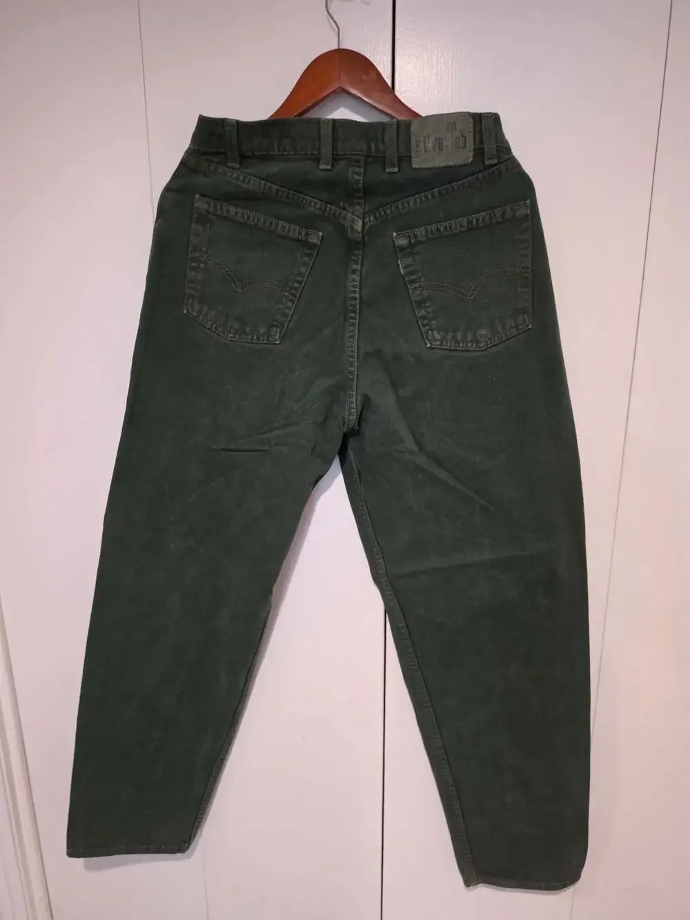 Vintage Levi's SilverTab Baggy Dark Green Denim Jeans W32 L32
