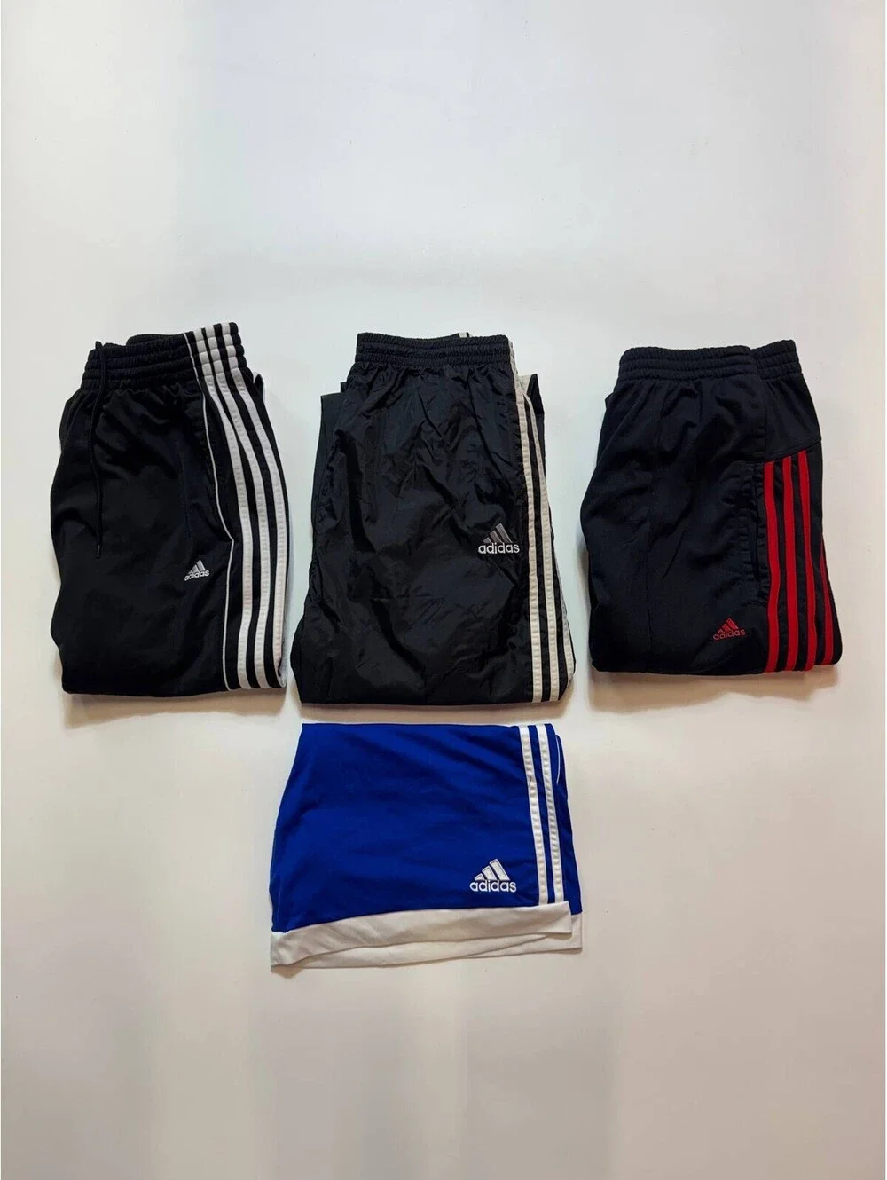 Adidas Lot of 4 Men's Athletic Pants Shorts Size L Track Athletic Jogger Y2K