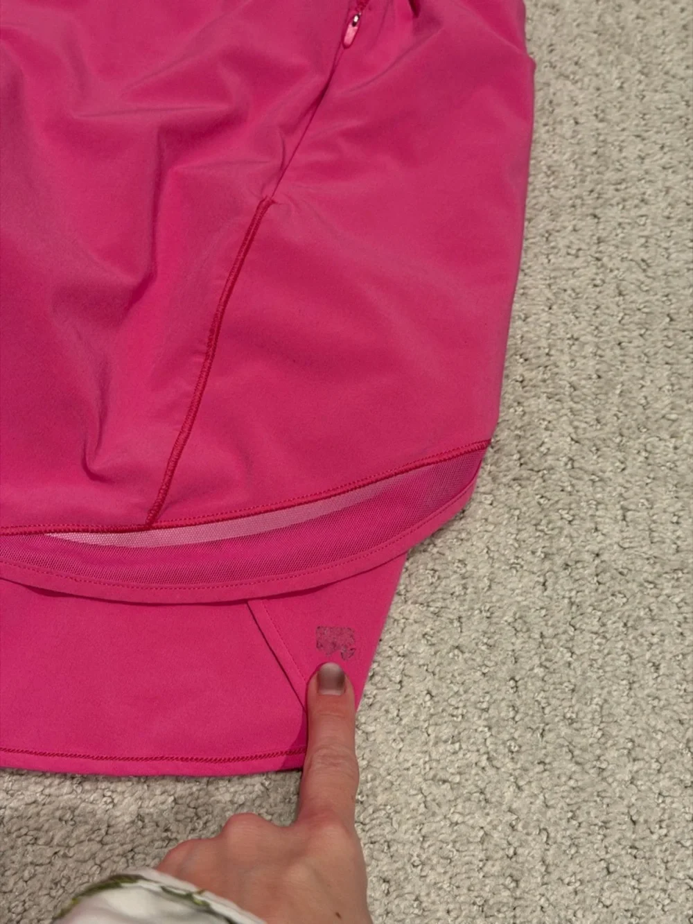 Lululemon Hotty Hot High-Rise Skirt LONG Sonic Pink size 8