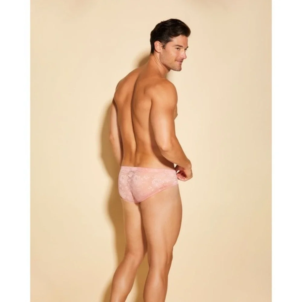 Cosabella Never Say Never Lace Brief Jaipur Pink Luxury Size XL