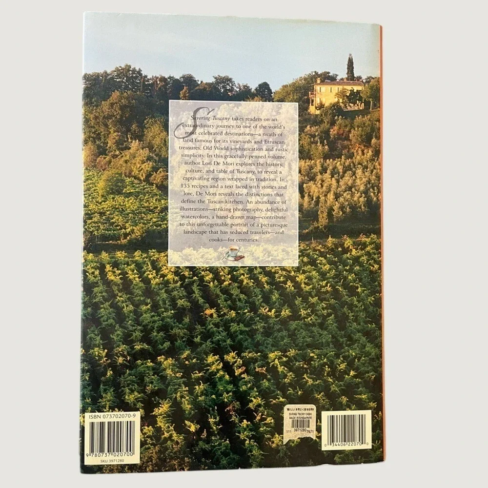 Williams Sonoma Vintage Savoring Tuscany Cookbook Tuscan Recipes Dinner Ideas