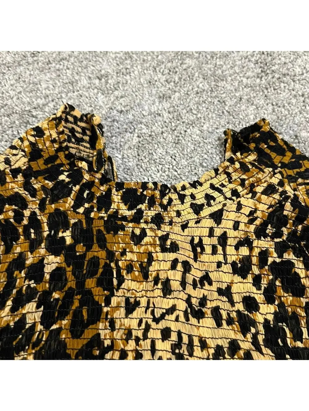 Free People Women's Leopard Print Blouse size XS