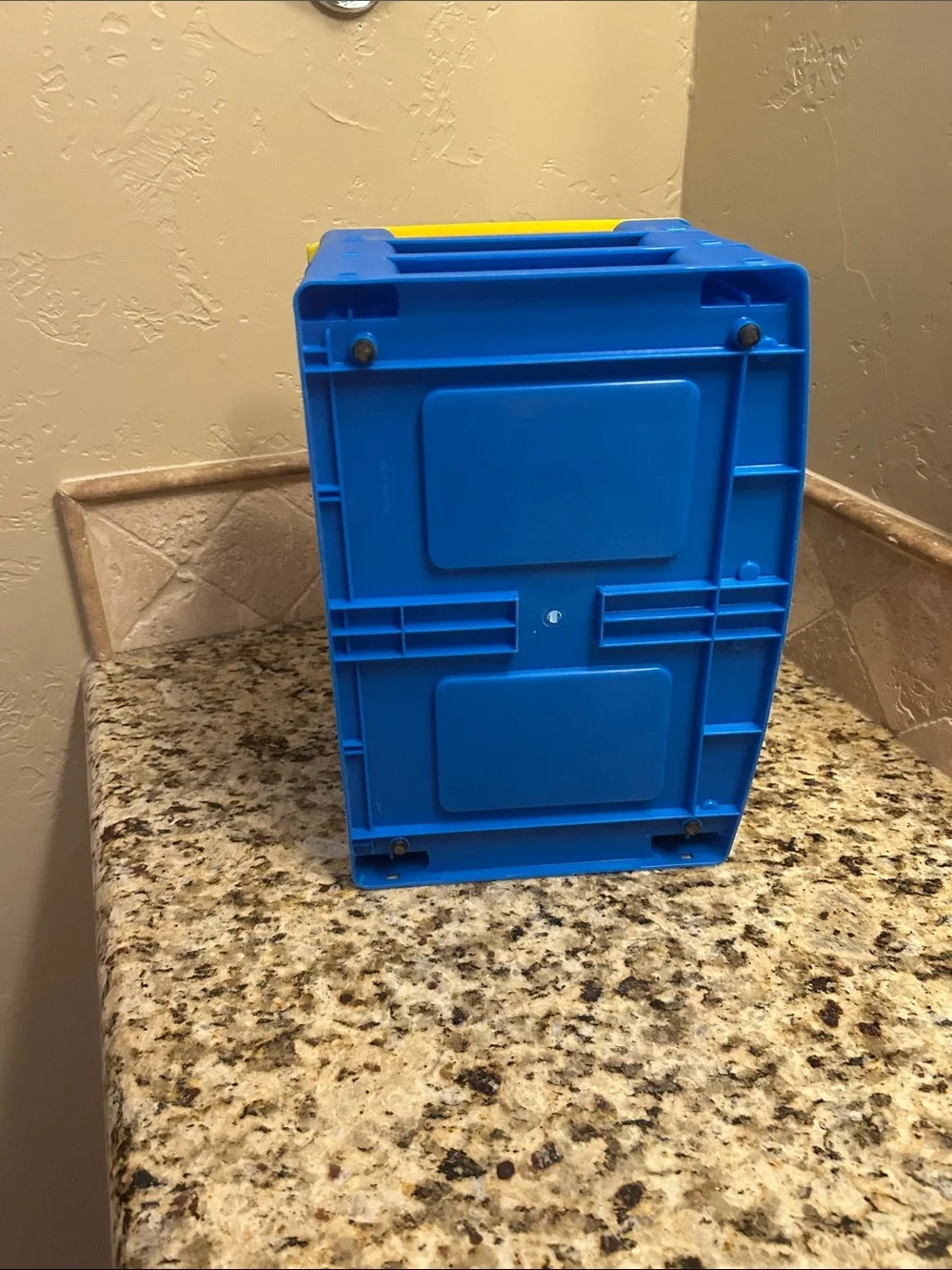 Kids Multi-Color Plastic Toy Storage Box with Drawers - Yellow/Blue/Red & Handle