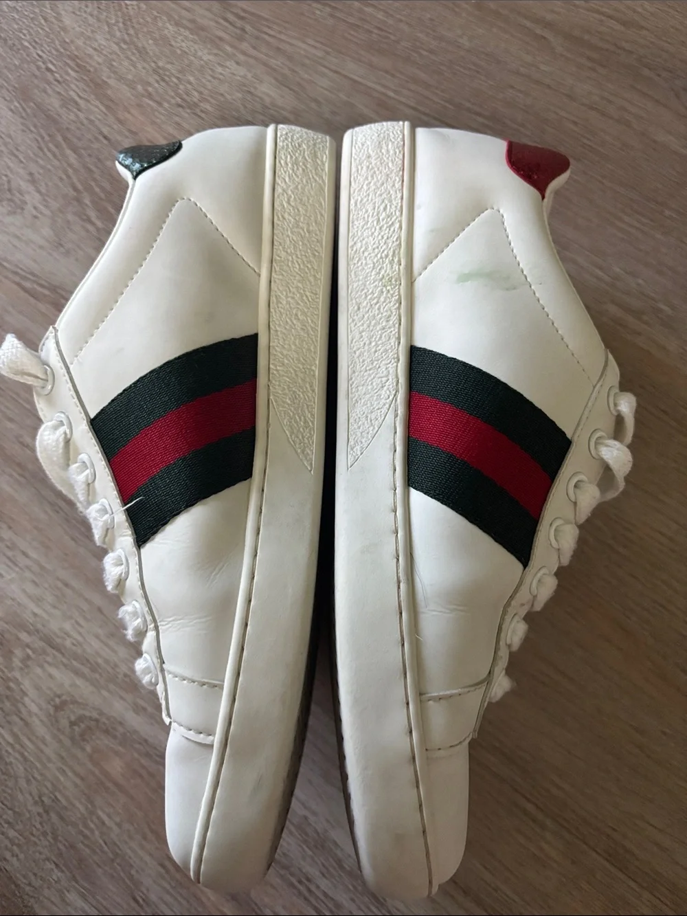 Gucci white leather