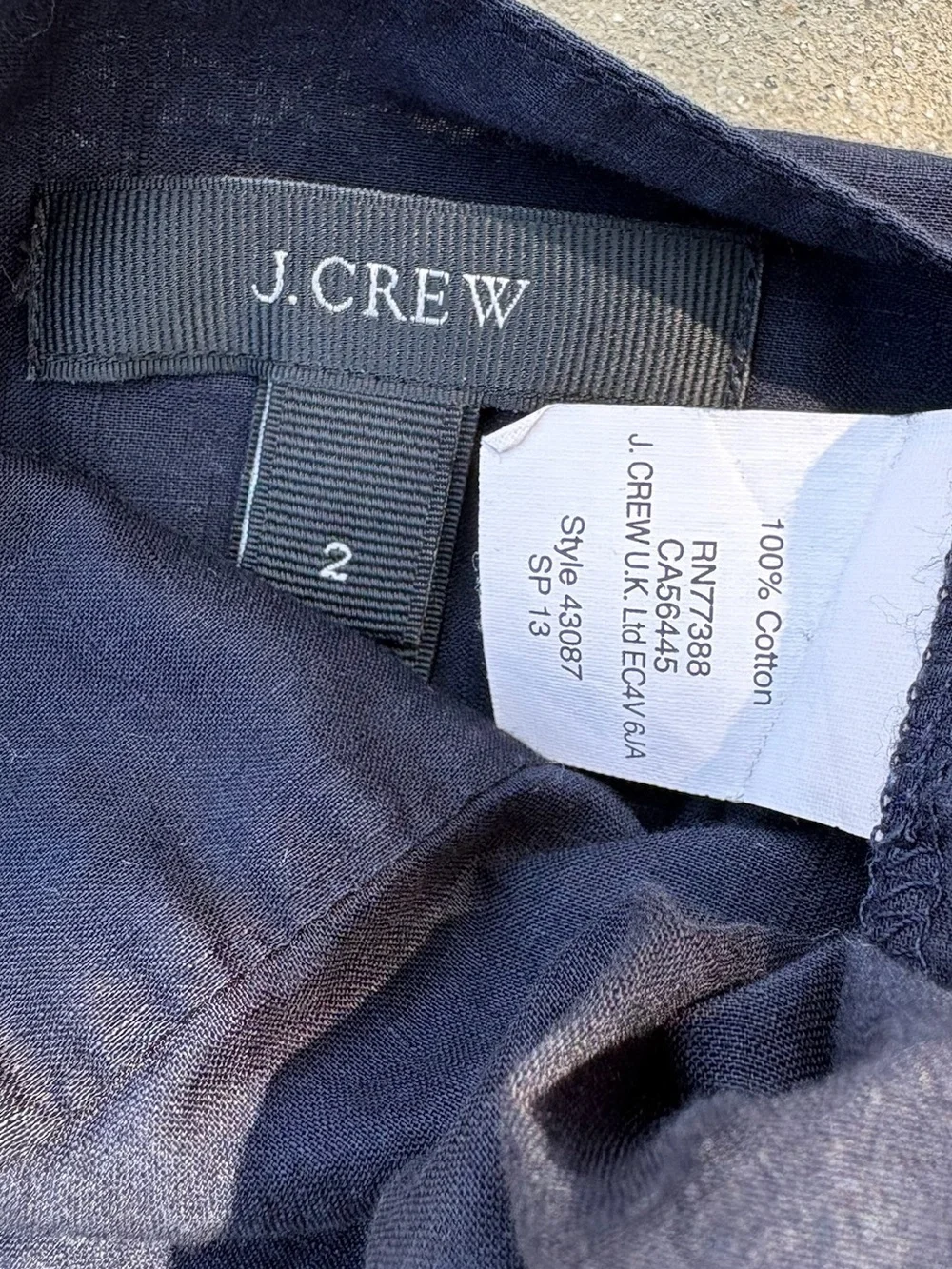 J. Crew smocked and pleated blouse - Size 2