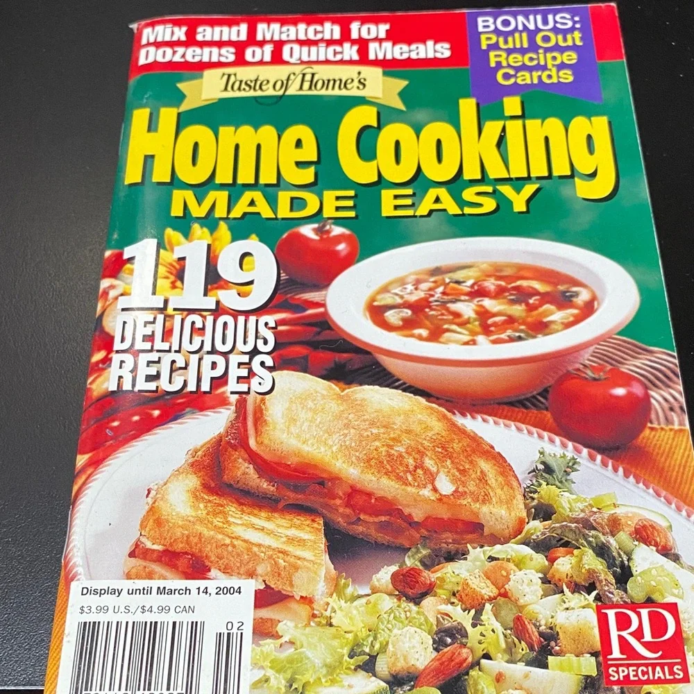 Vintage Taste of Home magazine four piece Cookbook Set + Bonus