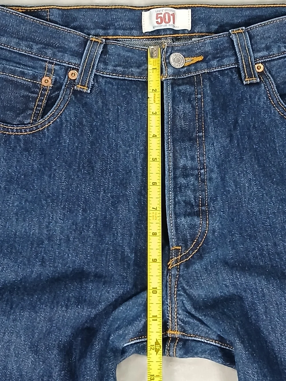 Levi's 501 35x32 Button Fly Jeans Men's Dark Wash Straight Leg