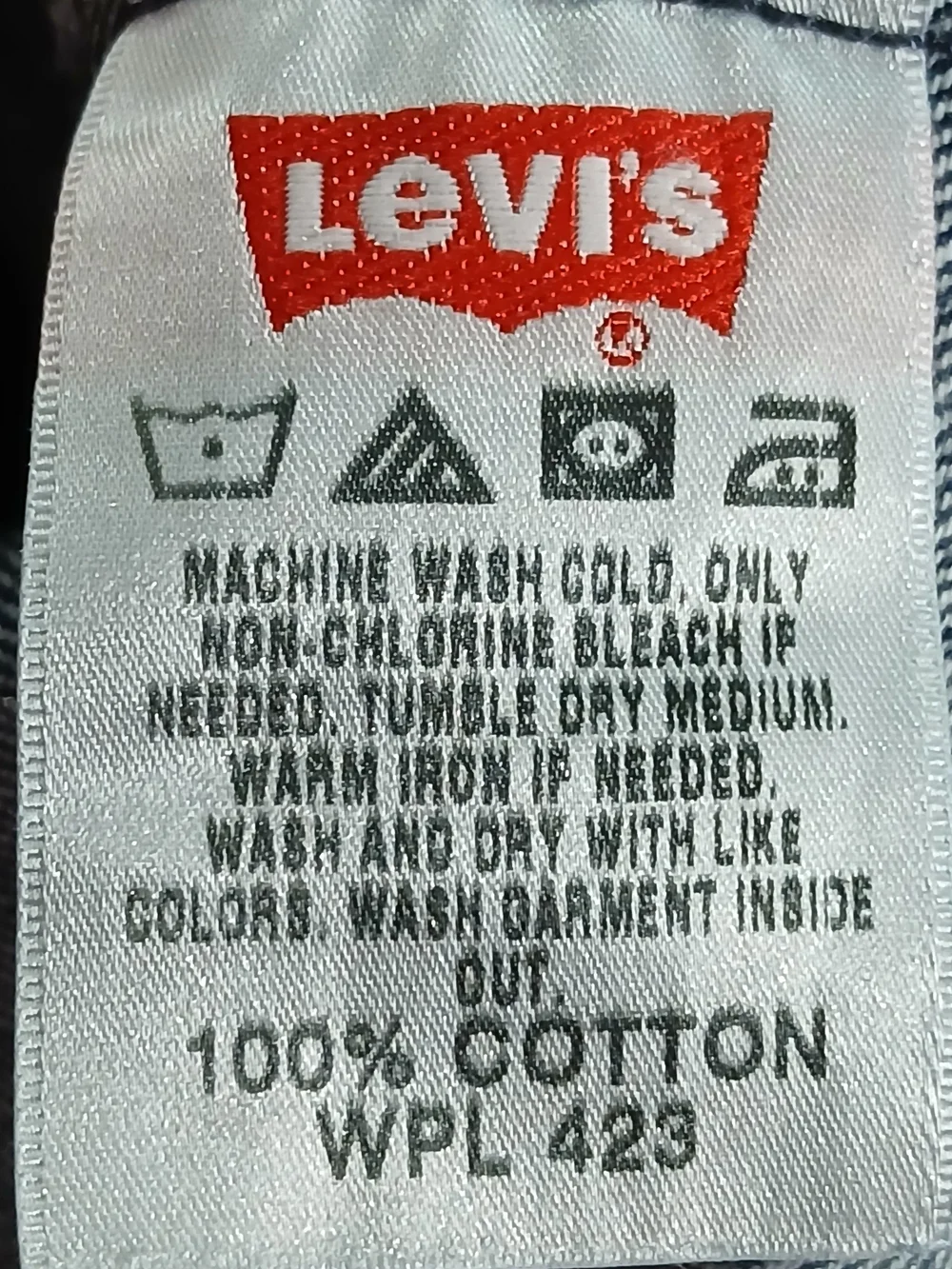 Levi's 501 35x32 Button Fly Jeans Men's Dark Wash Straight Leg