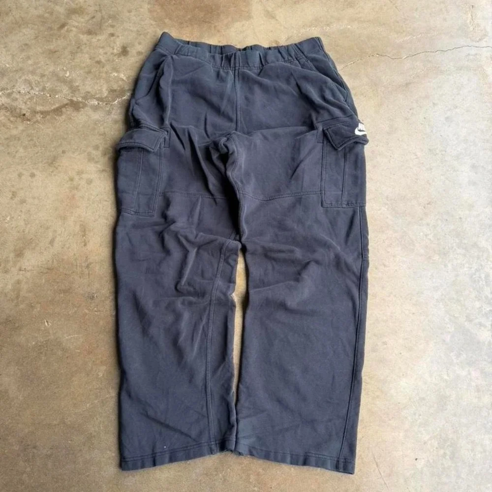 2000s Nike black cargo baggy sweat pants