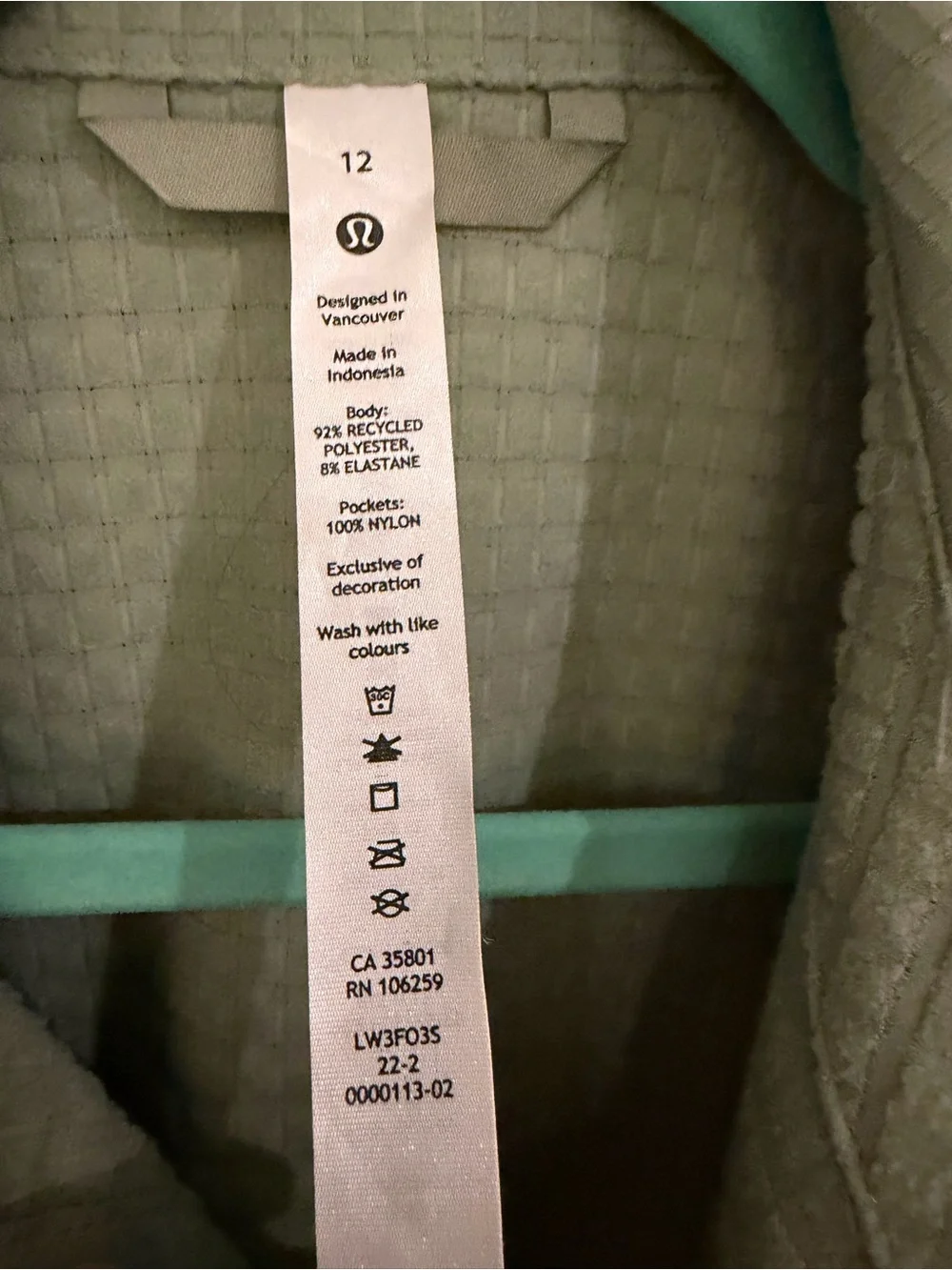 lululemon athletica retail olive $148