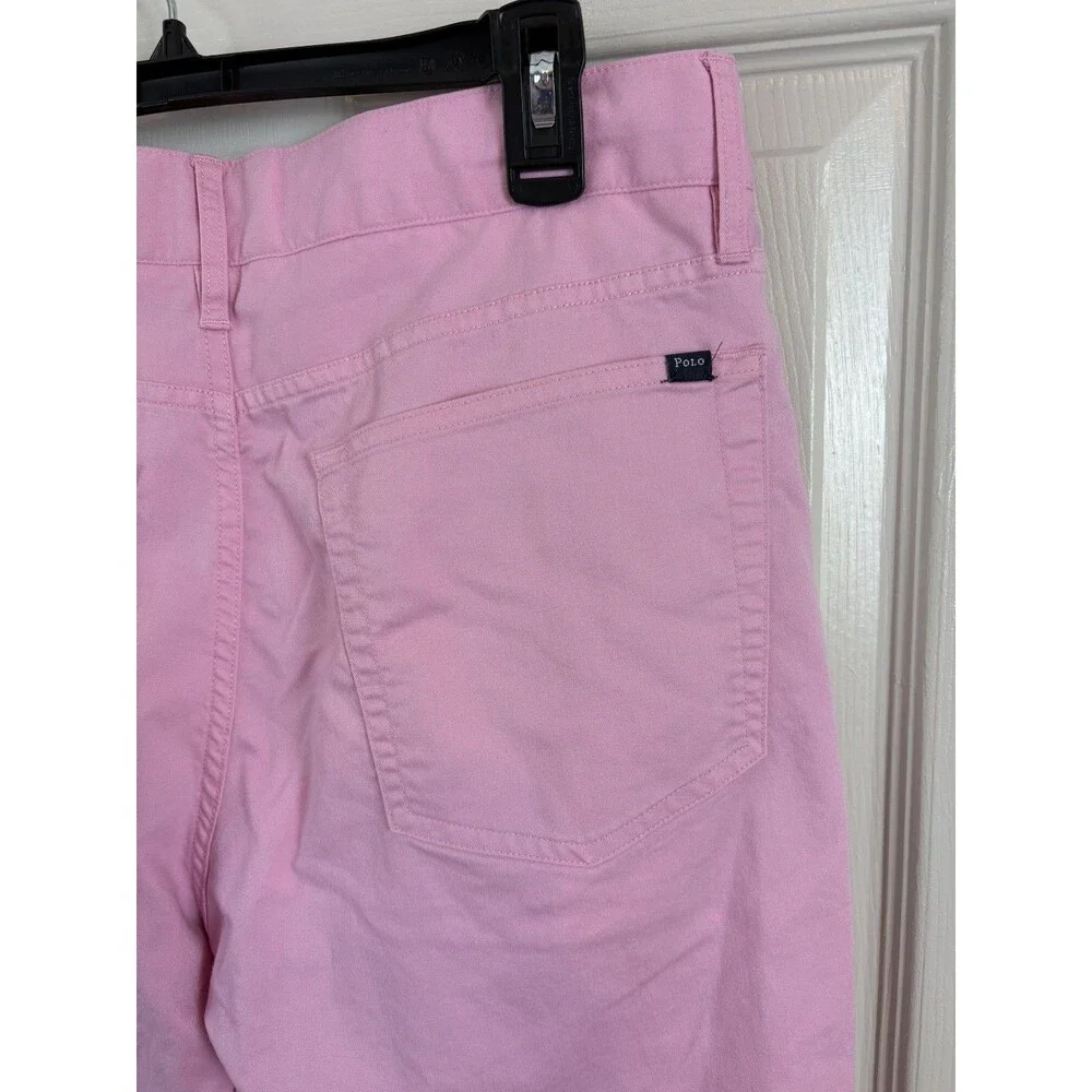 Polo Golf Ralph Lauren Mens Tailored Fit Pants 32/30 Pink lightweight Stretch