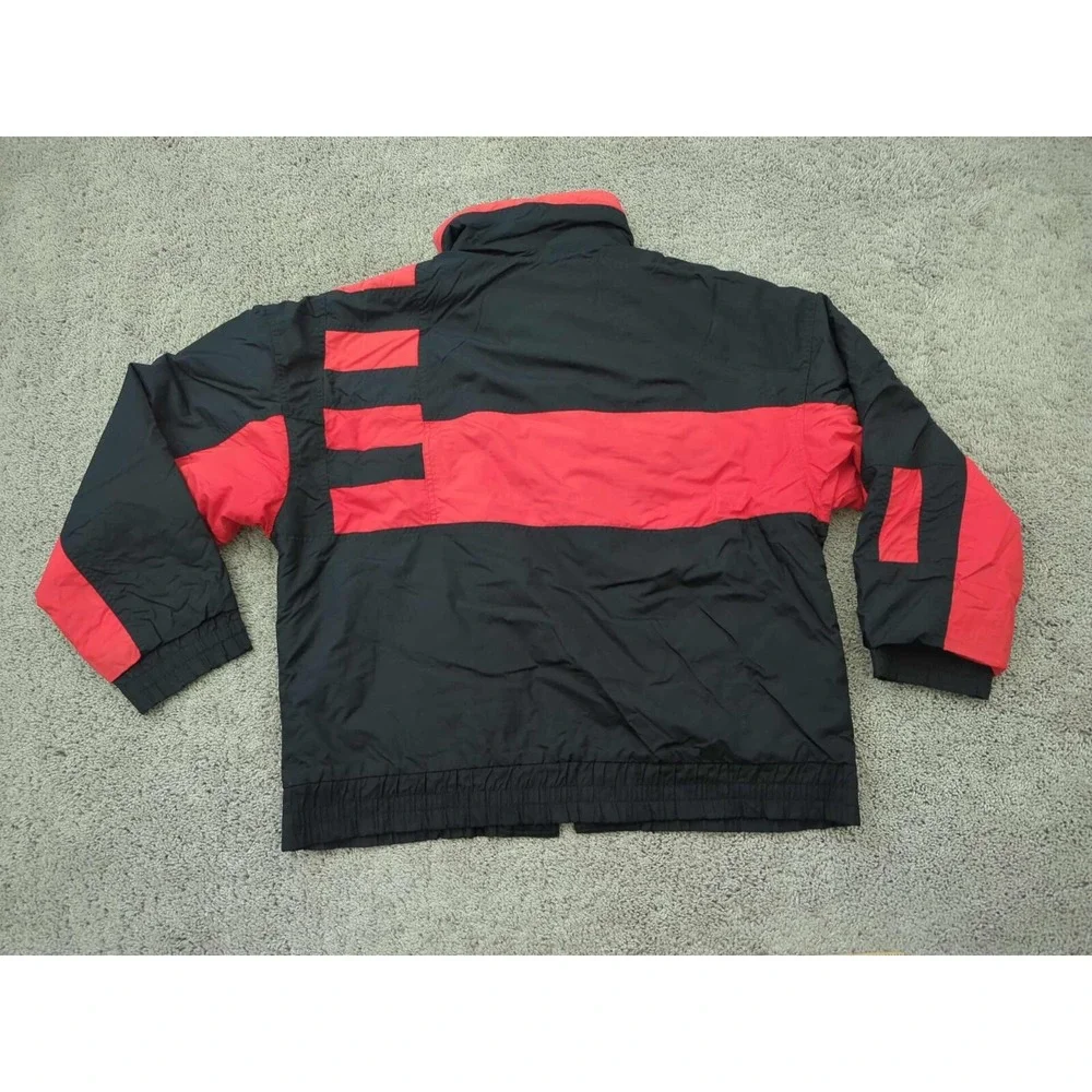 Vintage White Stag Ski Wear Jacket Mens Large Black Thinsulate Made in Hong Kong