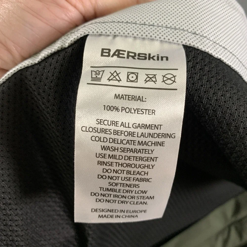 Baerskin Tactical Waterproof Hooded Rain Jacket Mens XL Dark Green Utility New