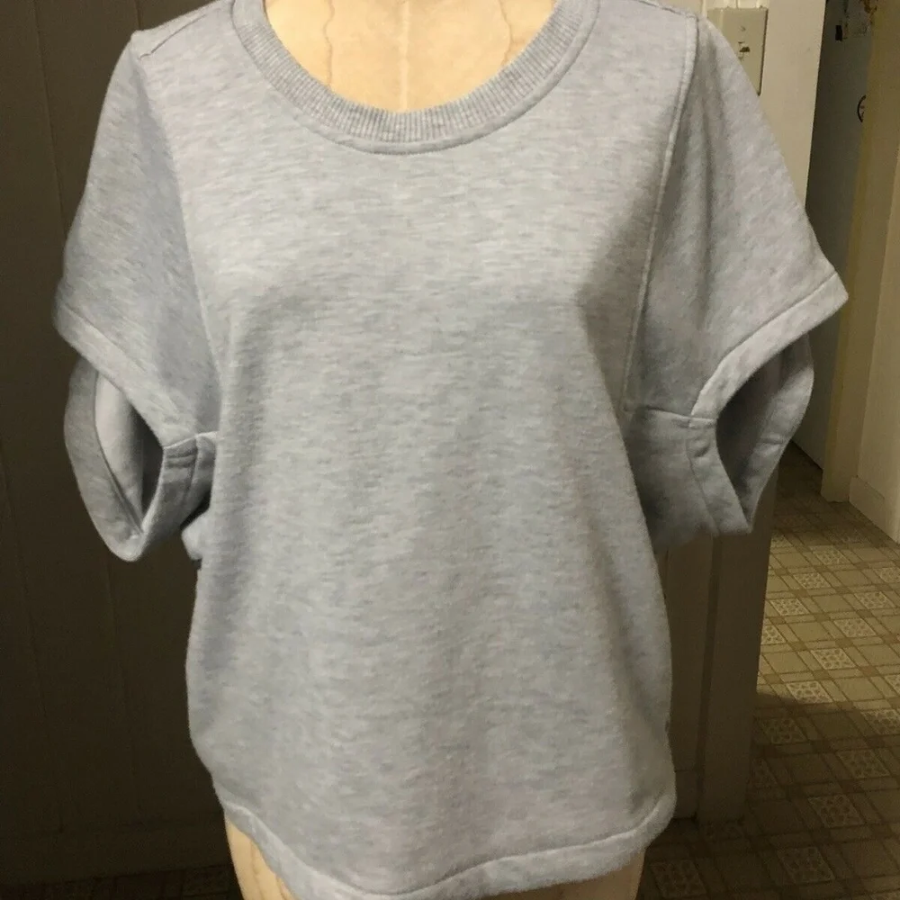 NIKE x JFS sz M Gray Short Sleeve Pullover Sweatshirt Top