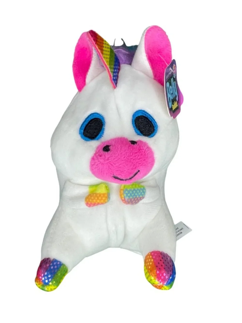 Belly Buddies Rainbow Unicorn Plush Toy 8