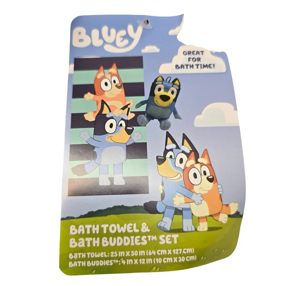 Bluey bath set plush