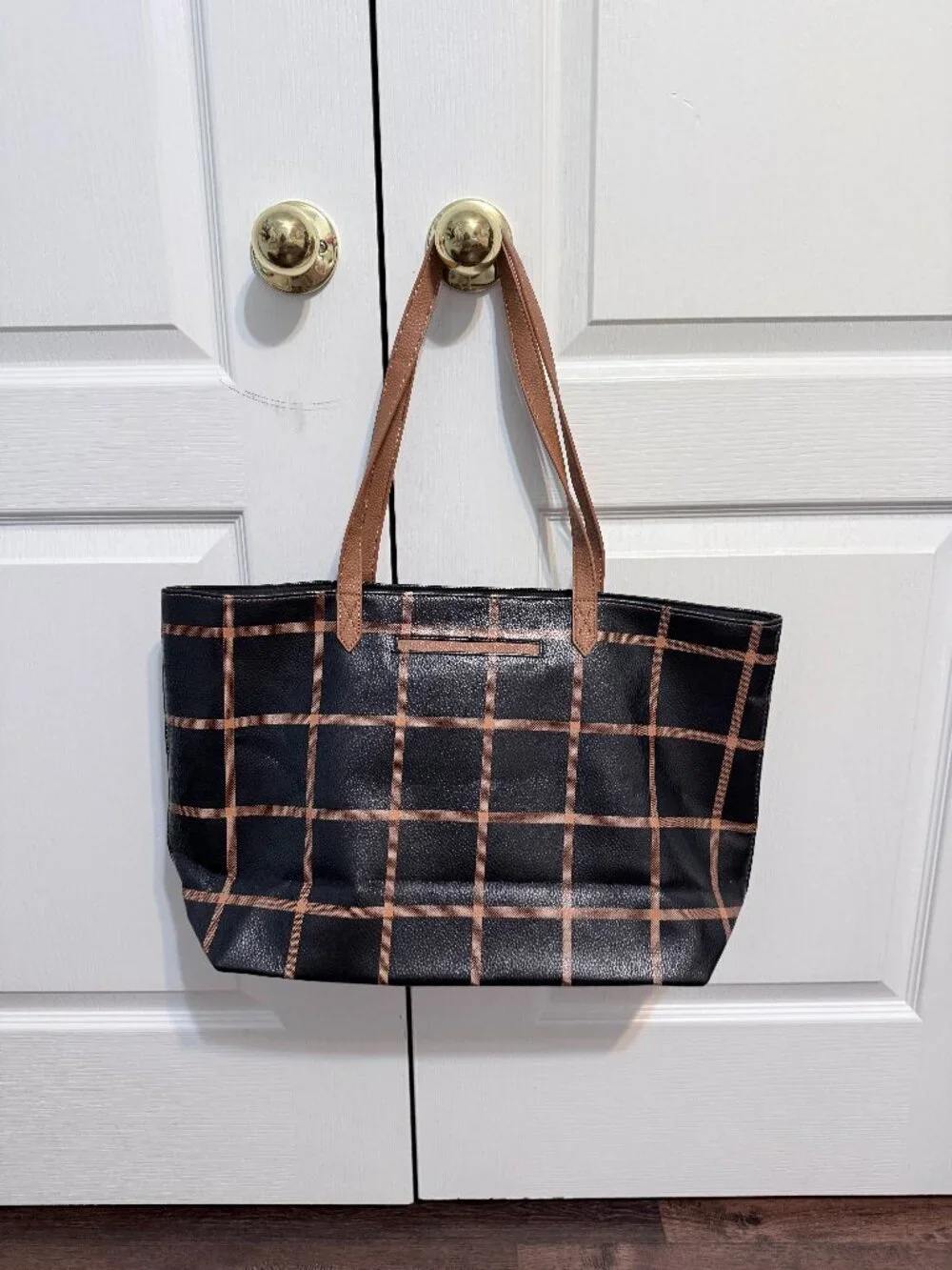 Black and Brown Tote