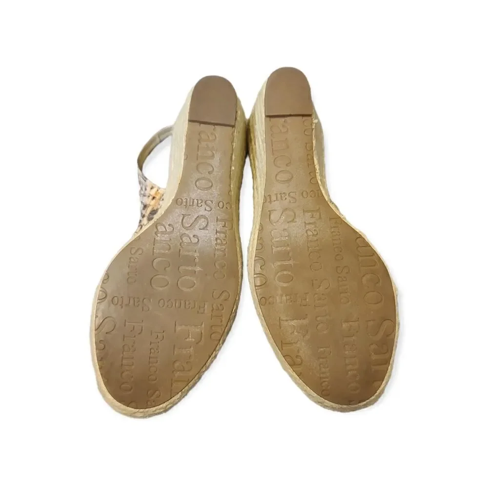 Franco Sarto Snakeprint Espadrille Size 8