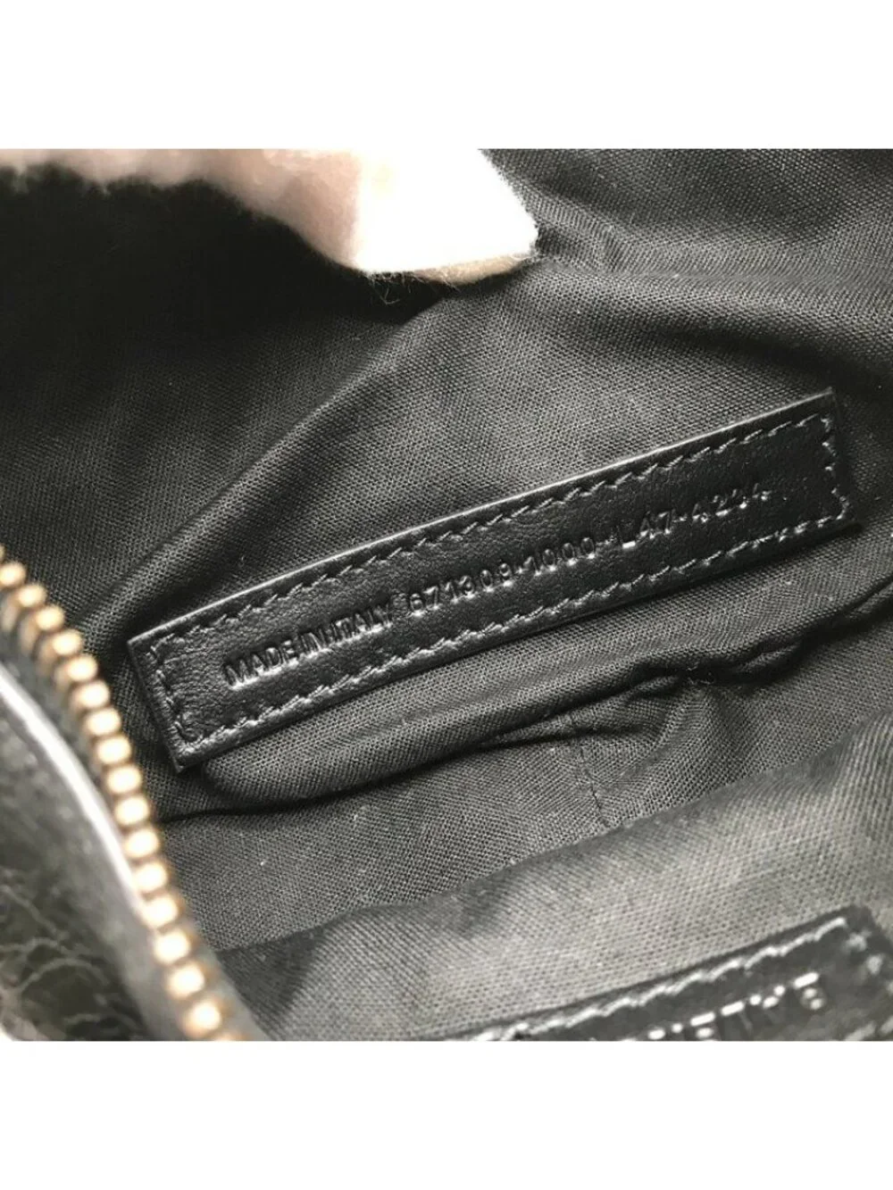 Balenciaga le Cagole XS le Studs Shoulder Bag Leather Black Ribbon