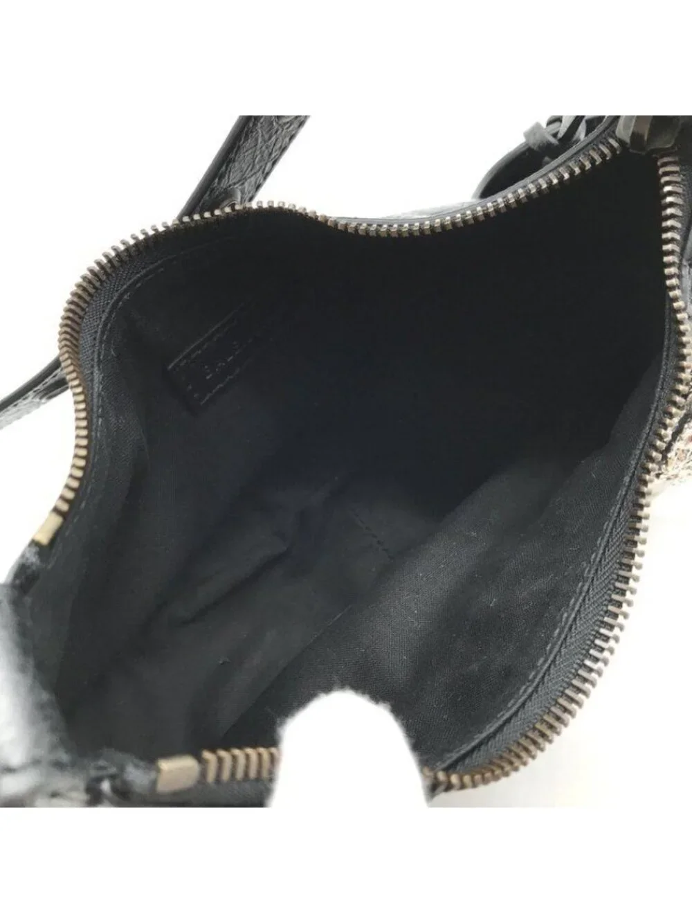 Balenciaga le Cagole XS le Studs Shoulder Bag Leather Black Ribbon