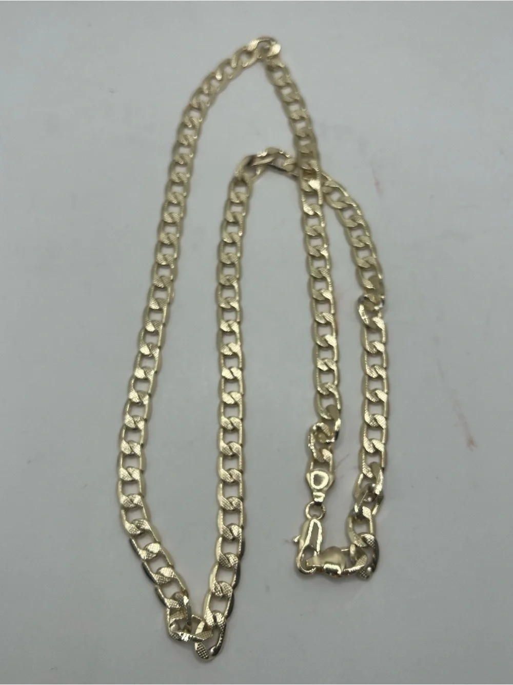 Gold filled Gold-Tone Figaro Chain Necklace unisex 26”inches