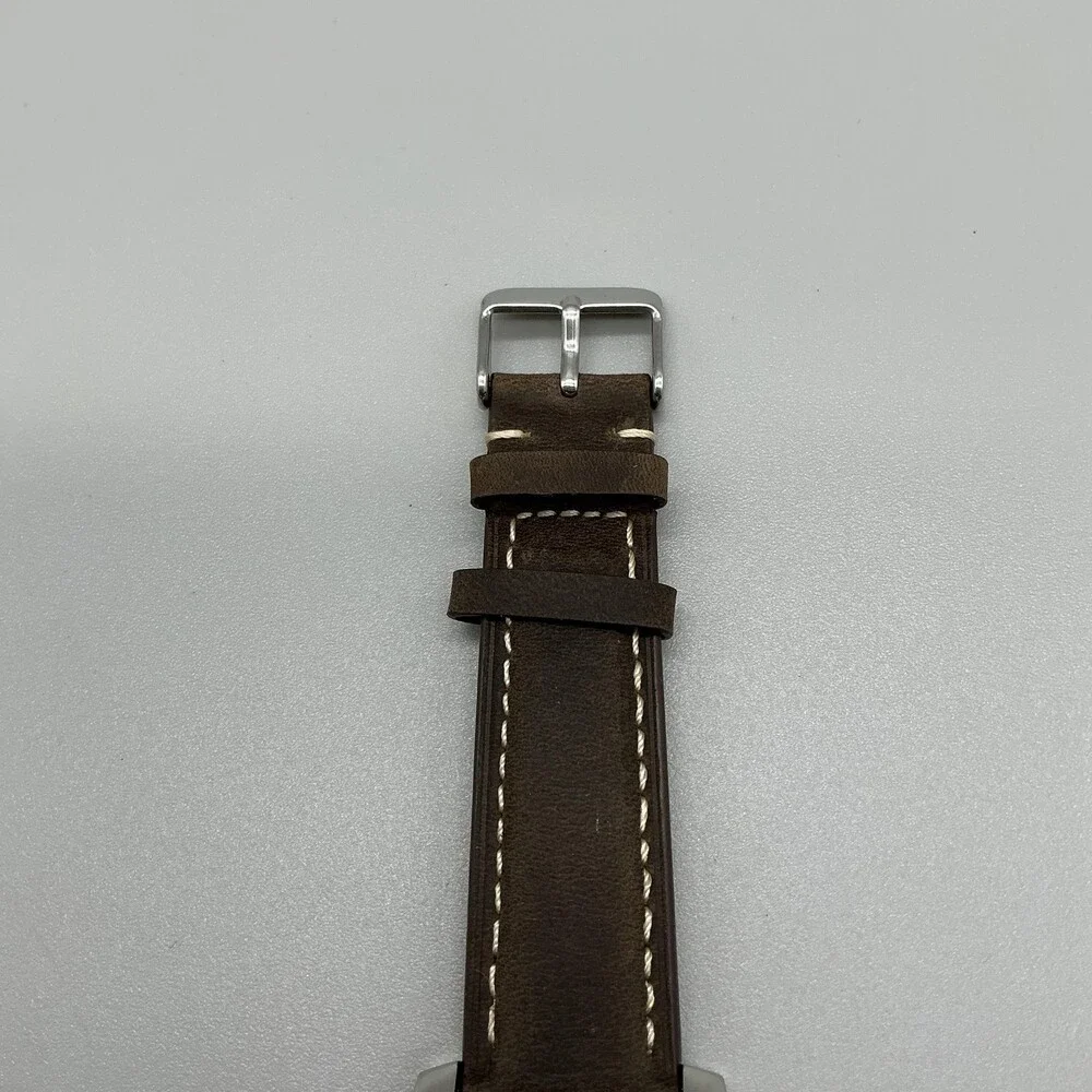 Fossil PR-5164 Mens Watch 43mm Backlight Date Brown Leather New Battery
