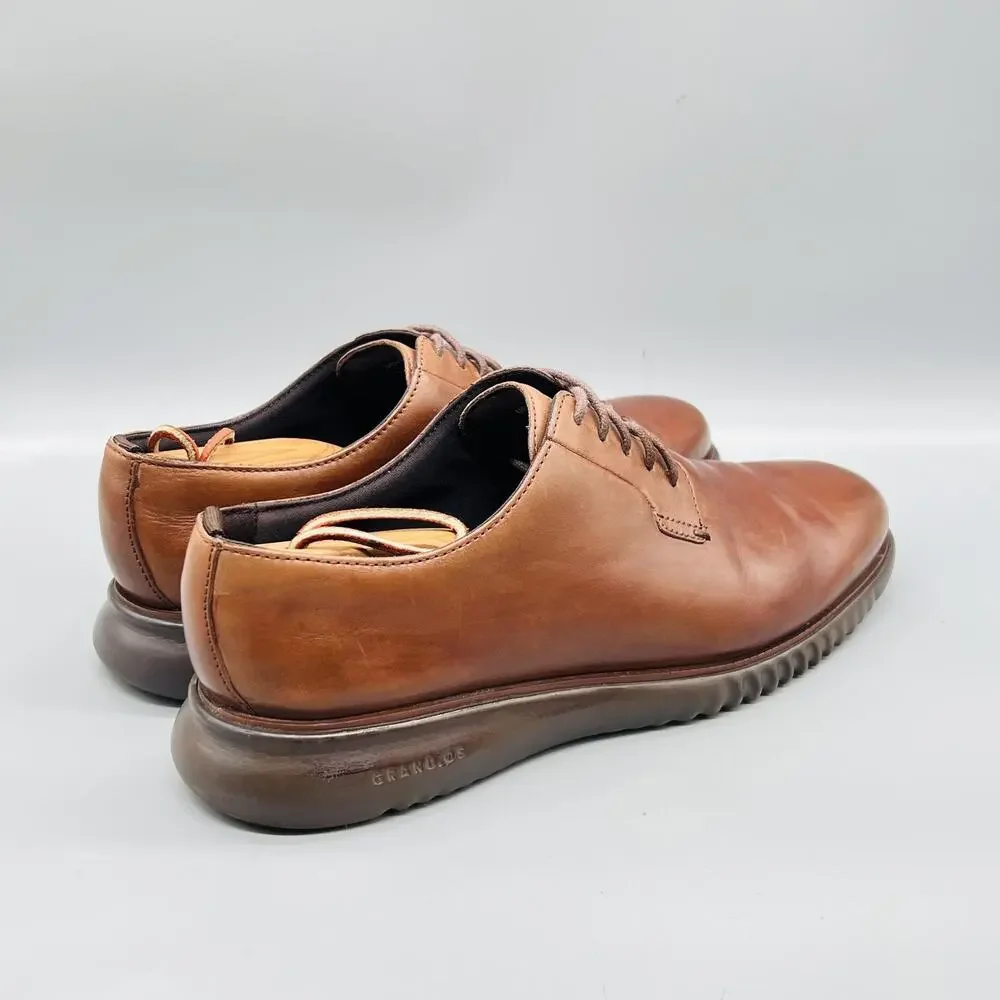 Cole Haan Shoes Mens 10.5 Brown Leather Grand OS Derby Oxford Dress Comfort