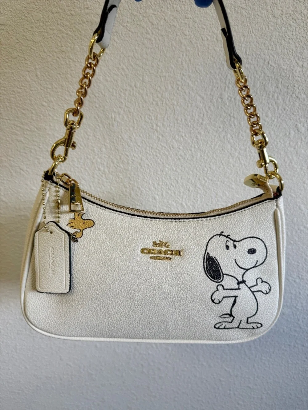 Cute snoopy x coach teri bag same day shipping!