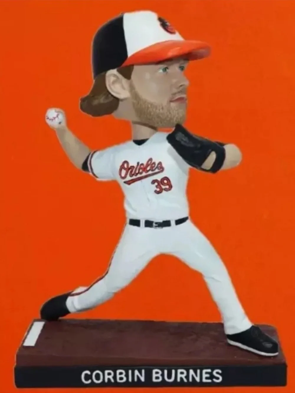 BDA MLB Baltimore Orioles Corbin Burnes Bobblehead Doll NIB Collectors Item