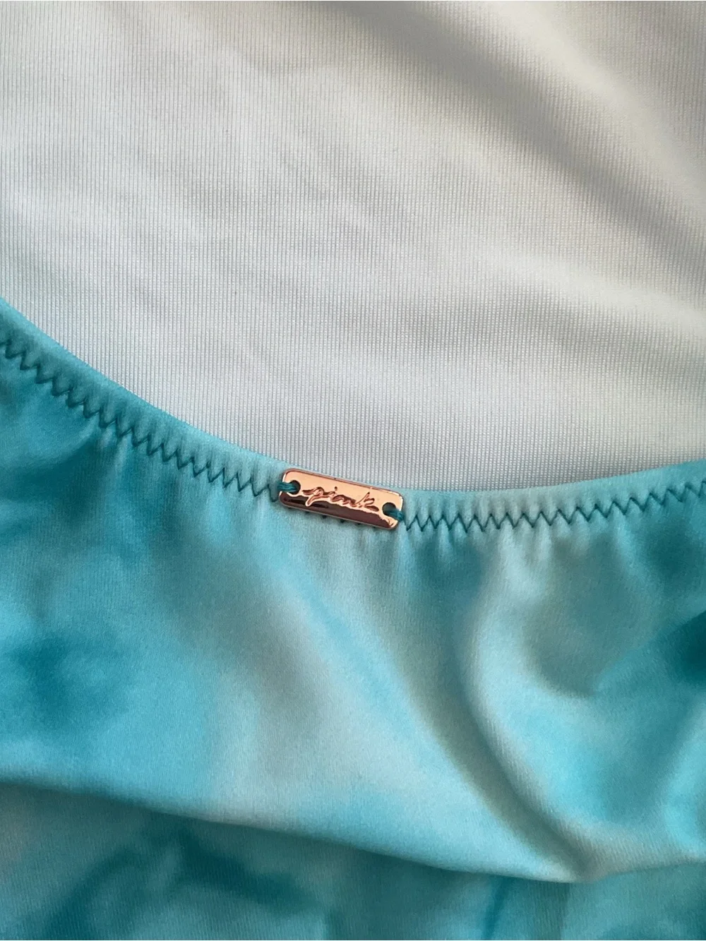 PINK Victoria's Secret Blue One Piece Swimsuit