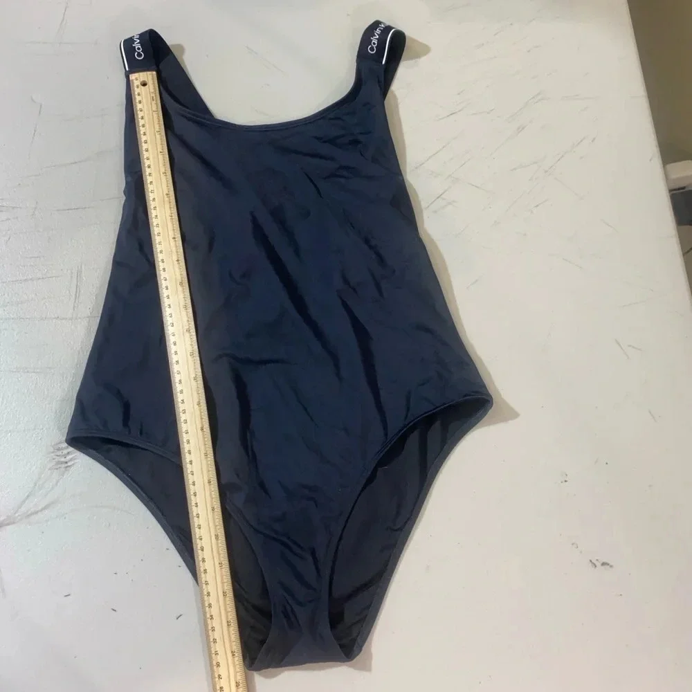 One-Piece Swimsuit Calvin Klein XL Logo Strap Classic Scoop‎