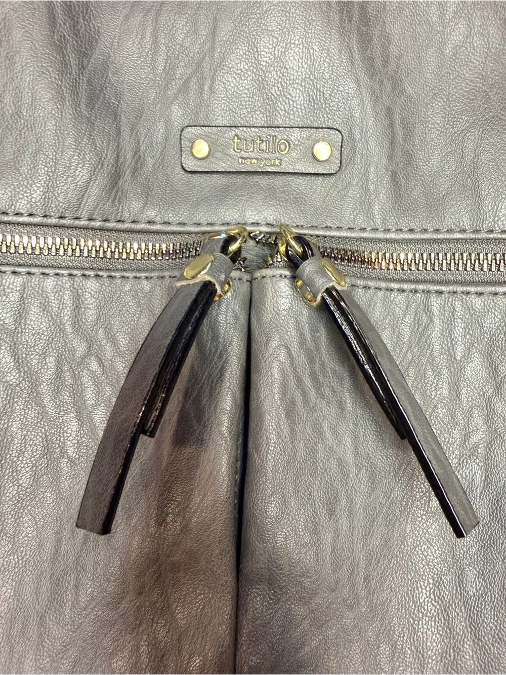 Everyday Black Tote with Front Zip Pocket