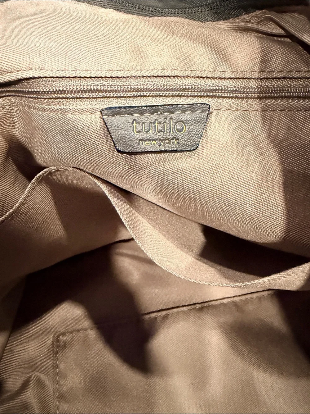 Everyday Black Tote with Front Zip Pocket