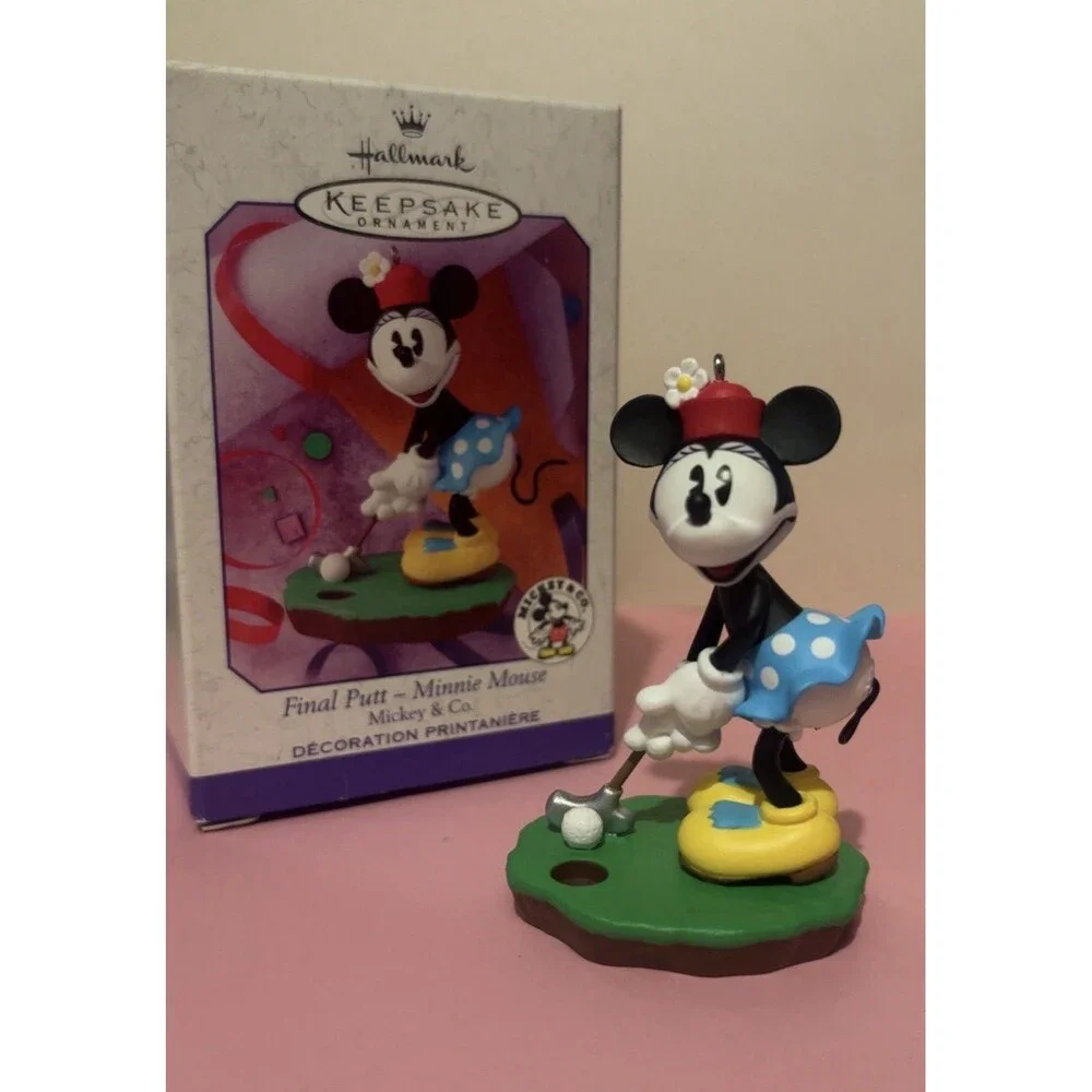 Vintage Hallmark Keepsake Ornament Final Putt Minnie Mouse Mickey & Co. 1999