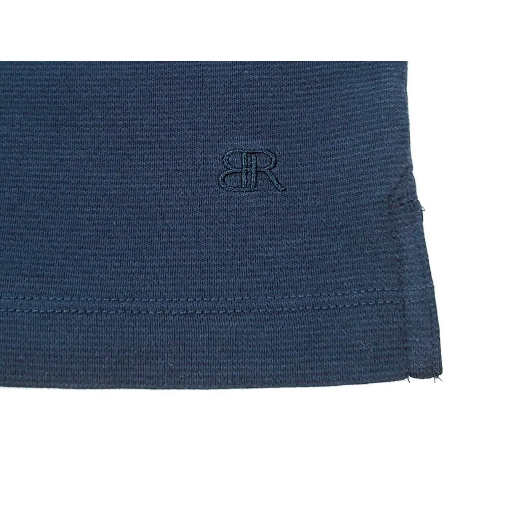 Banana Republic Men’s S Luxe Touch Performance Tee 100% Cotton Dark Blue Knit